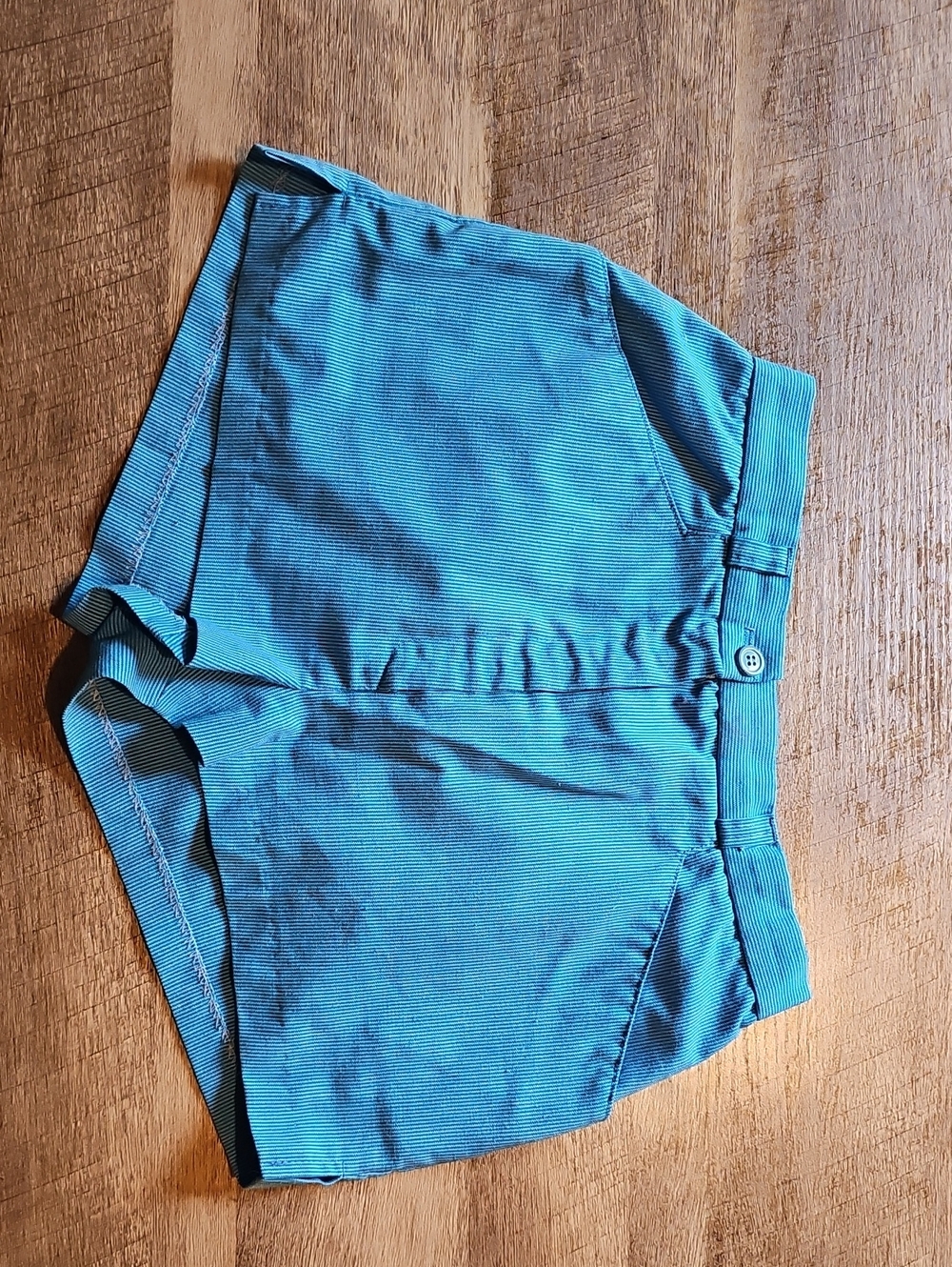 True VTG Teal Pinstriped Lightweight Shorts